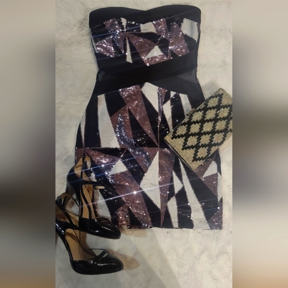 Brand new with tag sequin mini party dress - Picture 2 of 7